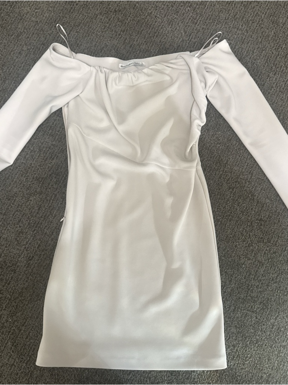 Abercrombie and fitch size S tan Off-Shoulder Long Sleeve Dress